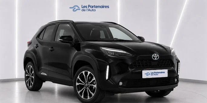 Toyota Yaris Cross hybride au studio de l'agence Les Partenaires de l'Auto